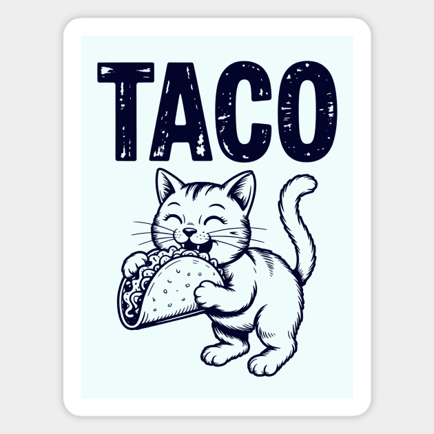 Taco Cat Magnet by CreativeSage